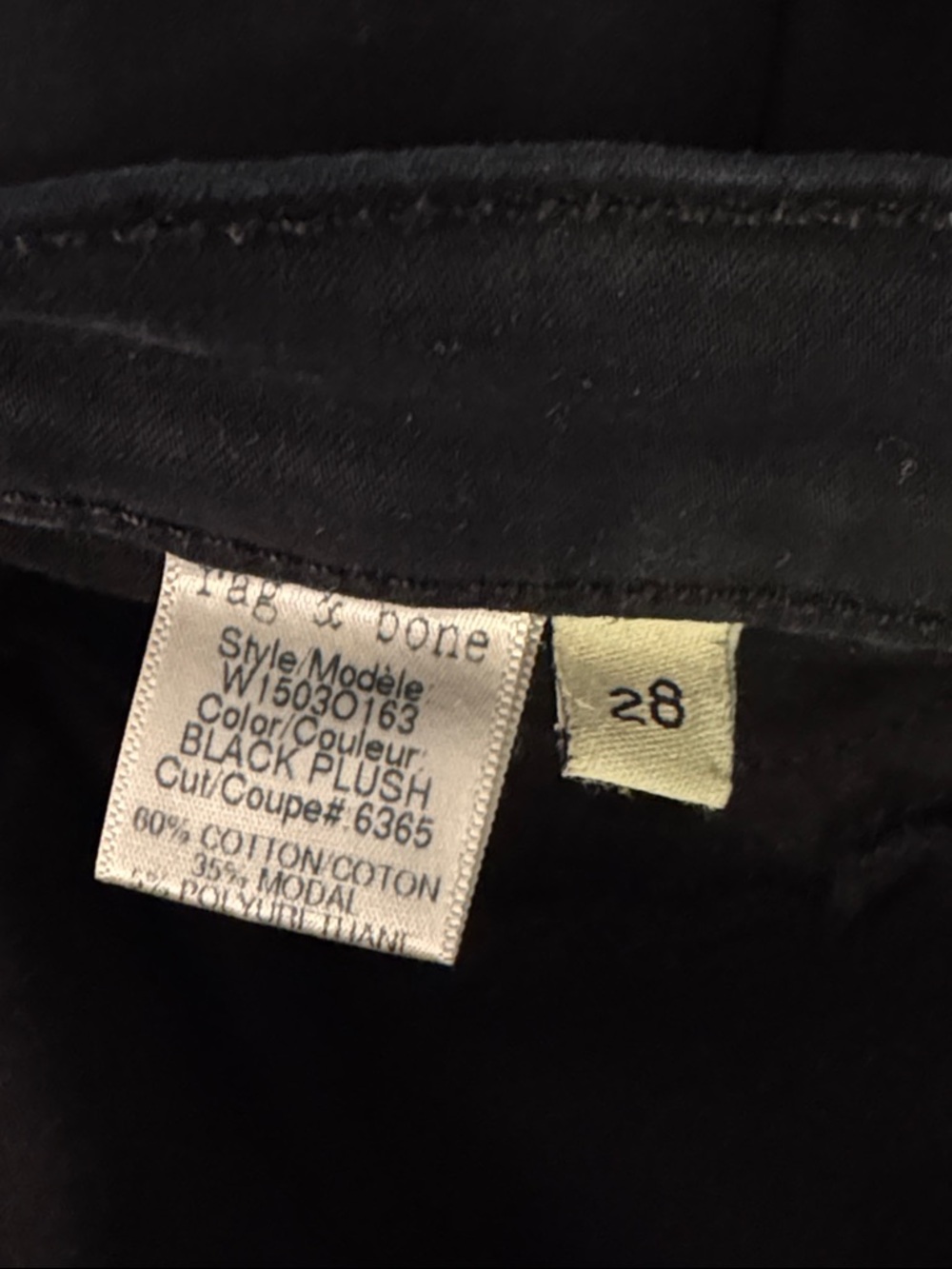 Rag and Bone black leggings. Women’s size 28 - Picture 5 of 10
